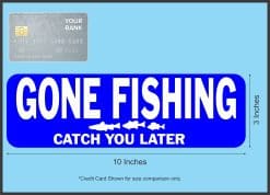 Gone Fishing Sticker