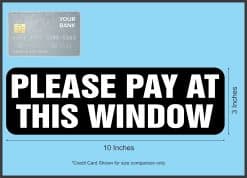 Payment Window Magnet