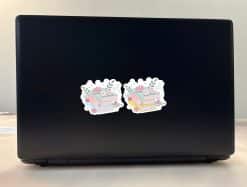 Floral Book Stack Sticker Sheet