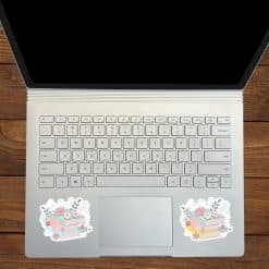 Floral Book Stack Sticker Sheet