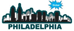 Philadelphia Skyline Sticker