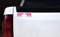 Pink Camo Bear Sticker Sheet