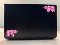 Pink Camo Bear Sticker Sheet
