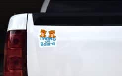 Twins on Board Sticker