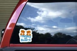 Twins on Board Sticker