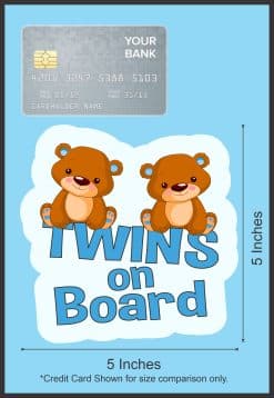 Twins on Board Sticker