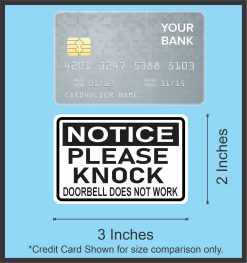 Knock Notice Sticker Sheet