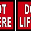 Do Not Lift Here Sticker Sheet