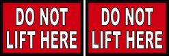Do Not Lift Here Sticker Sheet