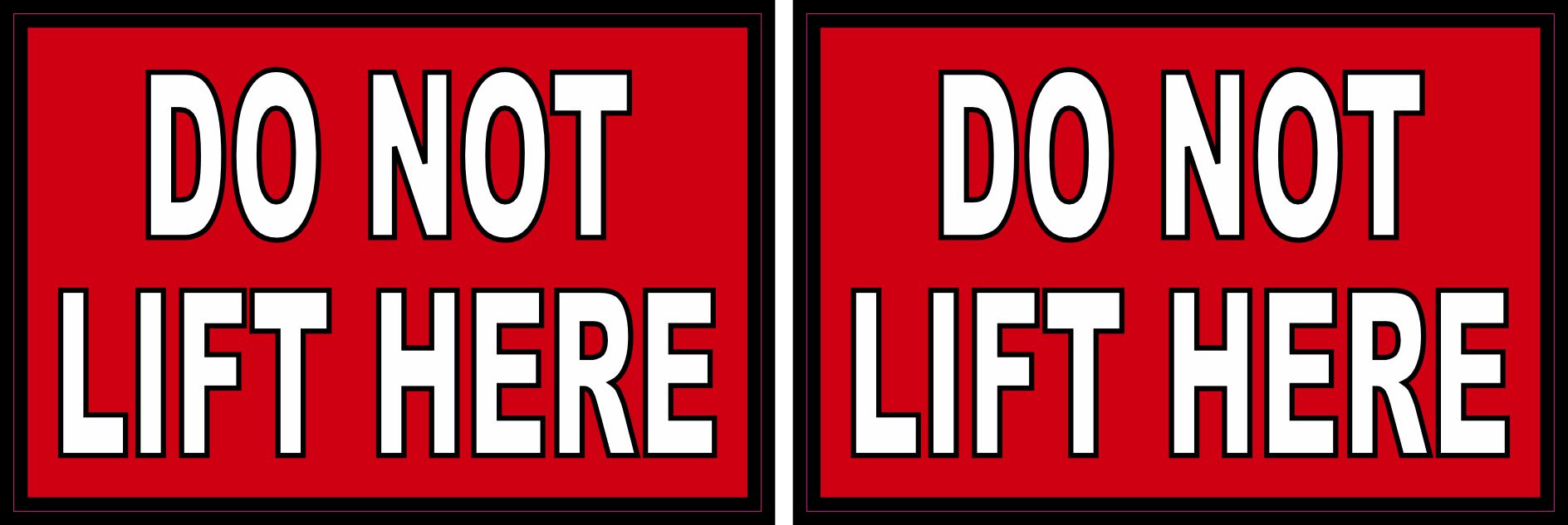 Do Not Lift Here Sticker Sheet