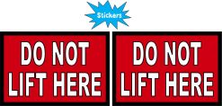 Do Not Lift Here Sticker Sheet