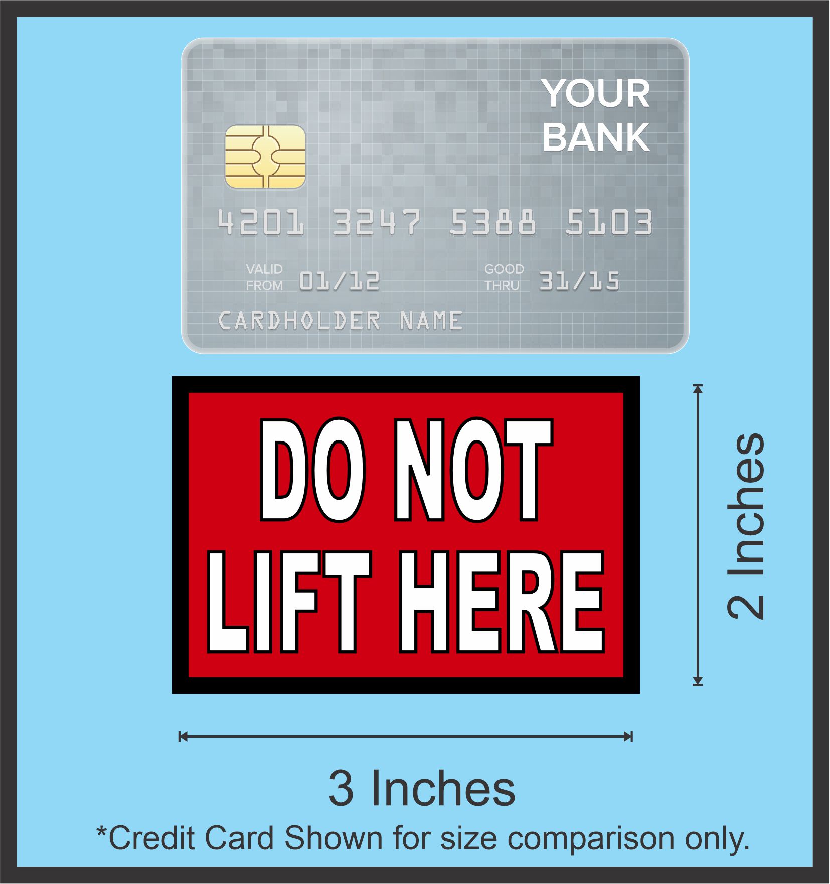 Do Not Lift Here Sticker Sheet