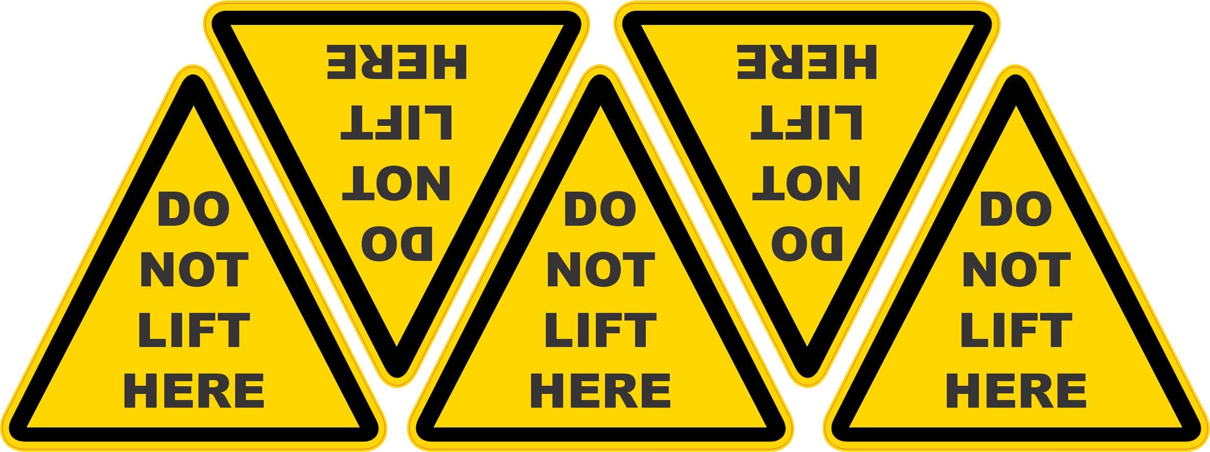 Do Not Lift Here Sticker Sheet