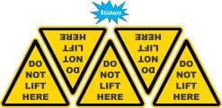 Do Not Lift Here Sticker Sheet