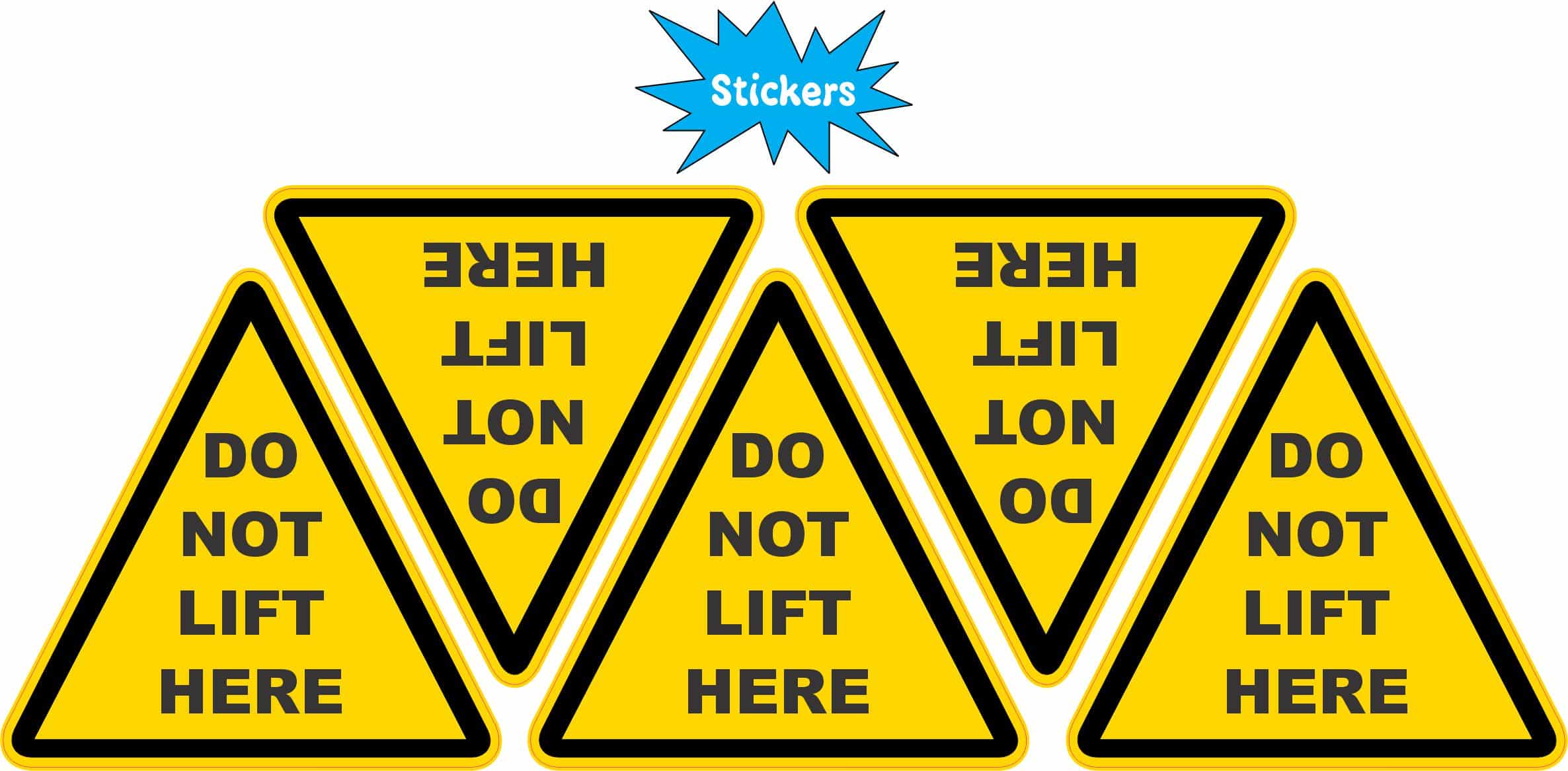 Do Not Lift Here Sticker Sheet