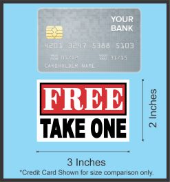 Free Take One Sticker Sheet