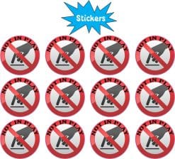 Not In Play Stickers