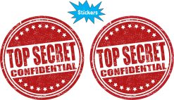 Top Secret Sticker Sheet