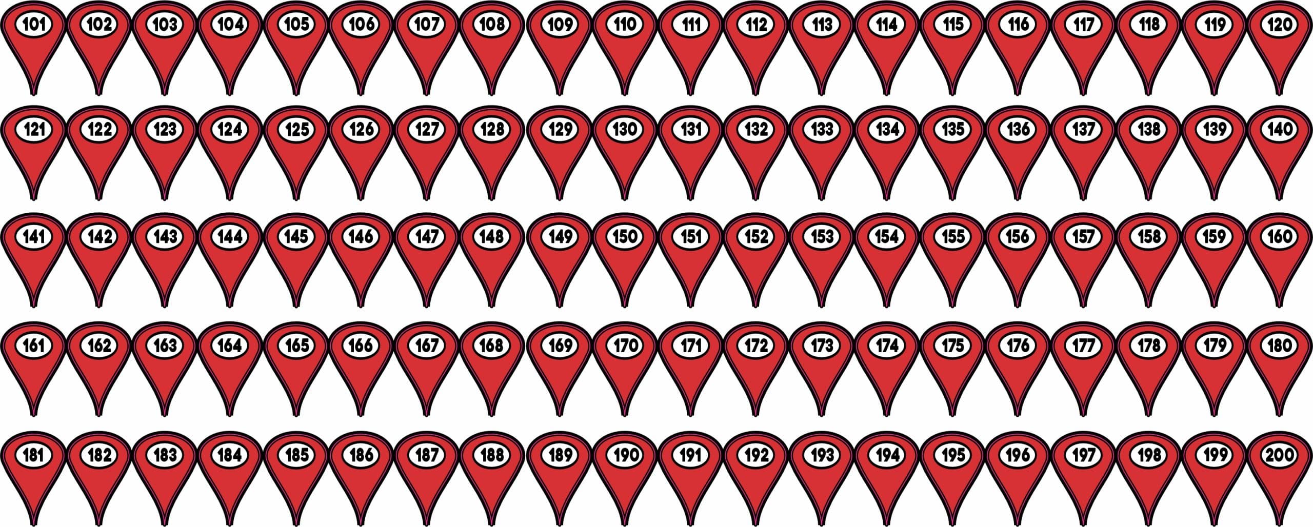 Map Pointer Stickers