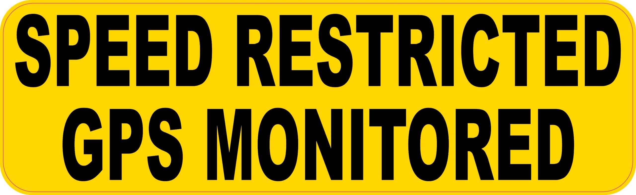 Speed Monitored Sticker