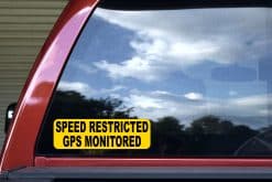 Speed Monitored Sticker