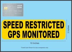 Speed Monitored Sticker