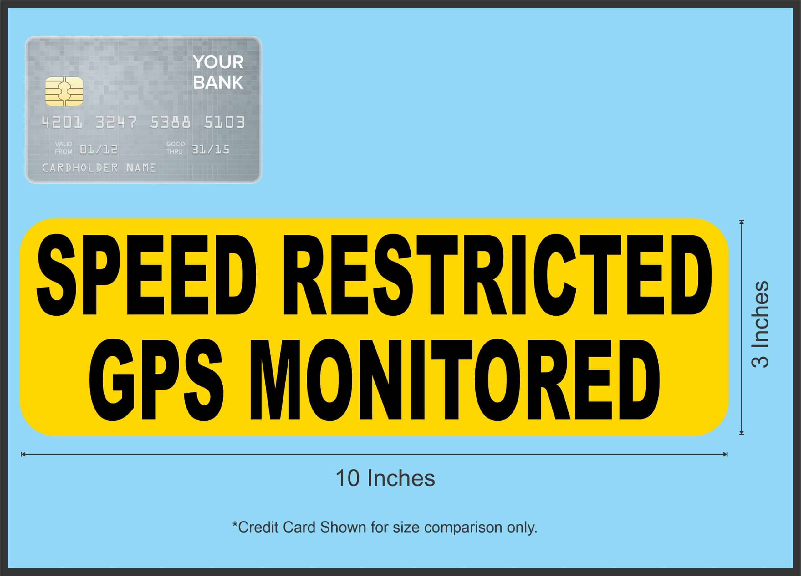 Speed Monitored Sticker