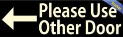 Use Other Door Sticker