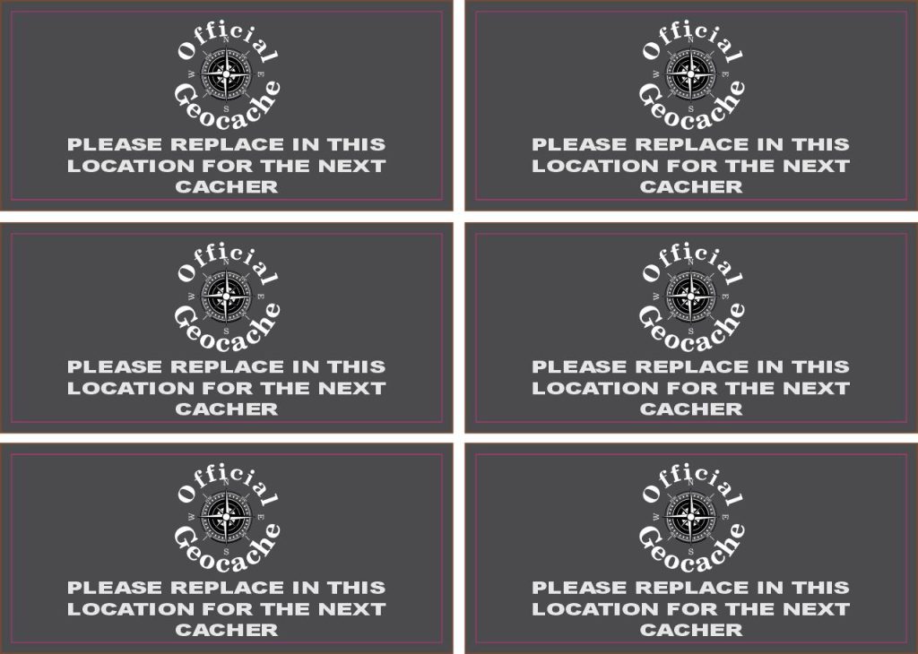 StickerTalk Replace Geocache for Next Cacher Sticker Sheet, 2 inches x ...
