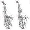 Saxophone Sticker Sheet