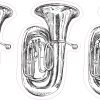 Tuba Sticker Sheet