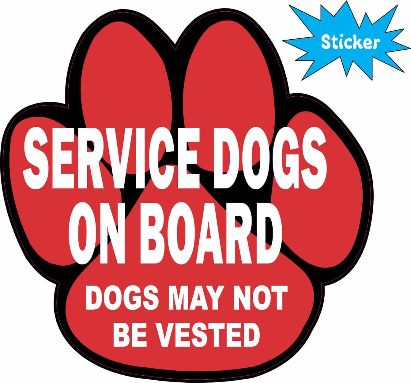 Service Dog Sticker