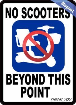 No Scooters Magnet