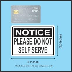 No Self Service Magnet