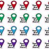 Map Pointer Stickers