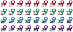 Map Pointer Stickers