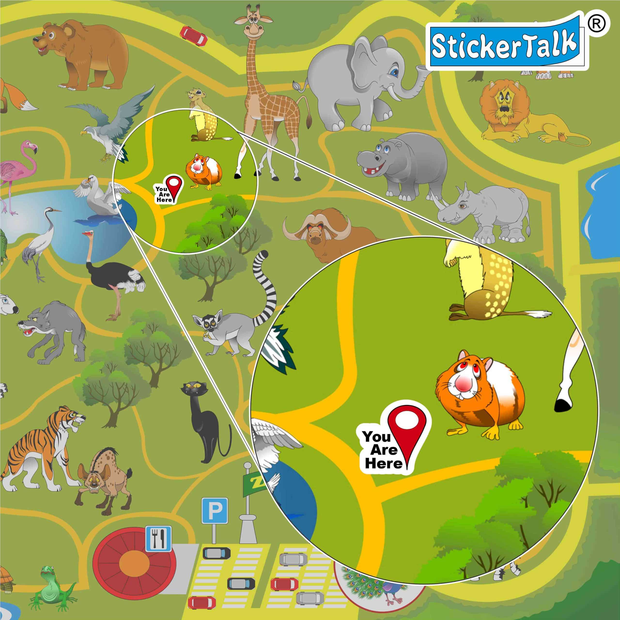 Map Pointer Stickers