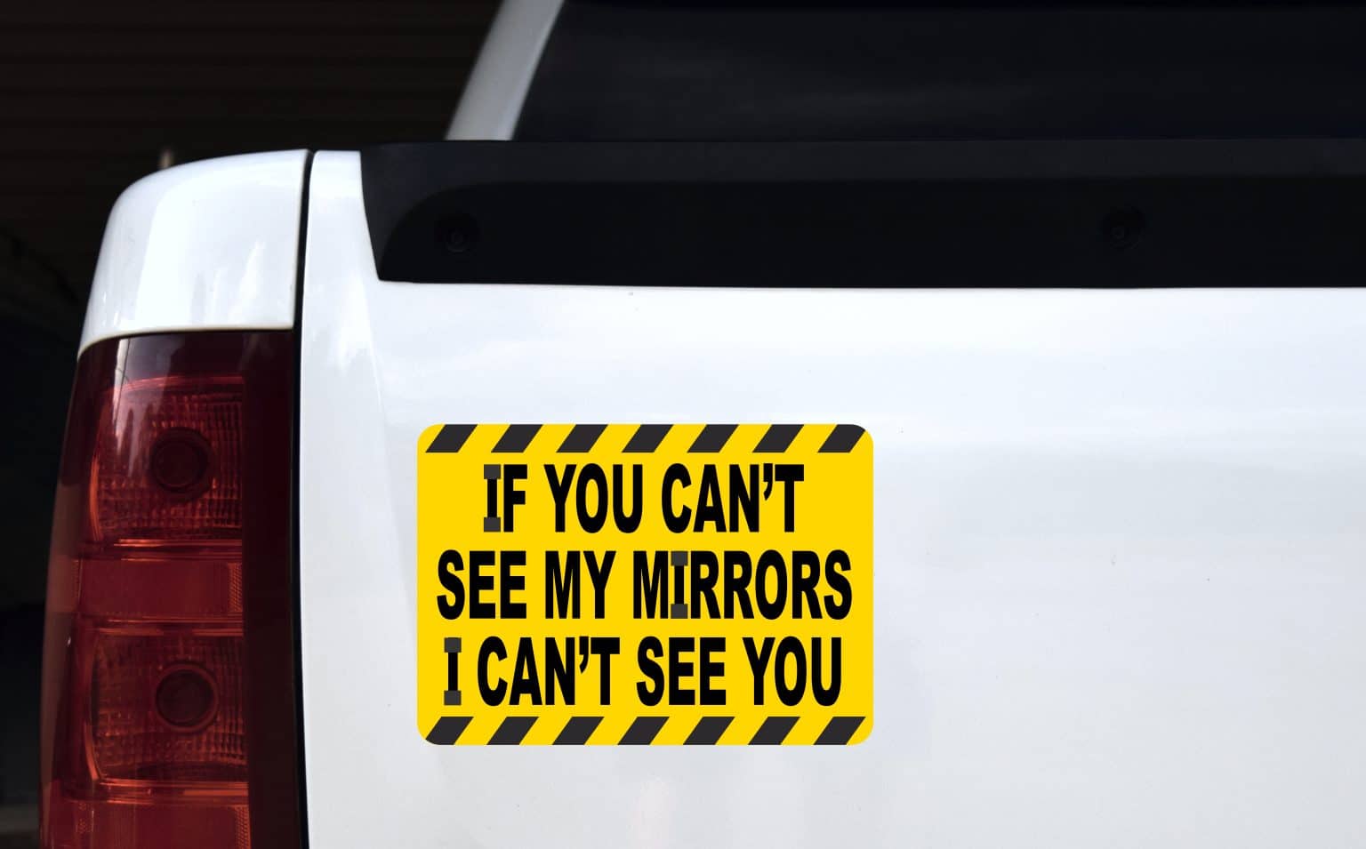 StickerTalk If You Cant See My Mirrors I Cant See You Sticker, 1 ...