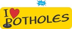 Potholes Sticker