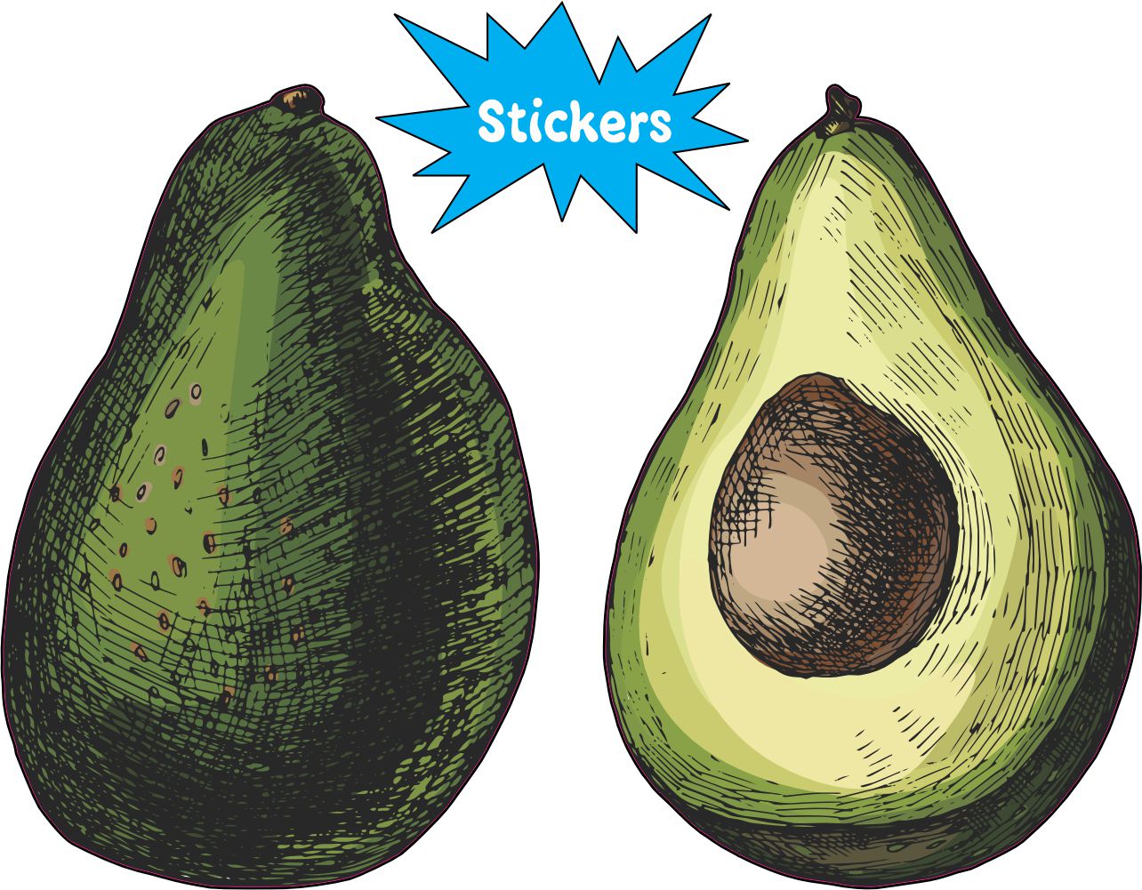 Avocado Stickers