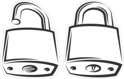 Lock Stickers