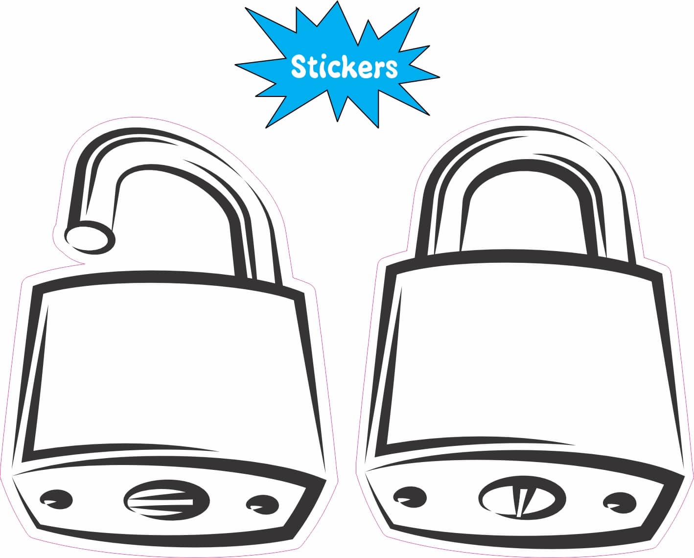 Lock Stickers