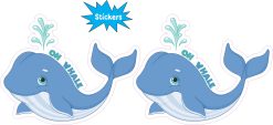 Whale Stickers