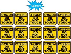 Do Not Touch Stickers