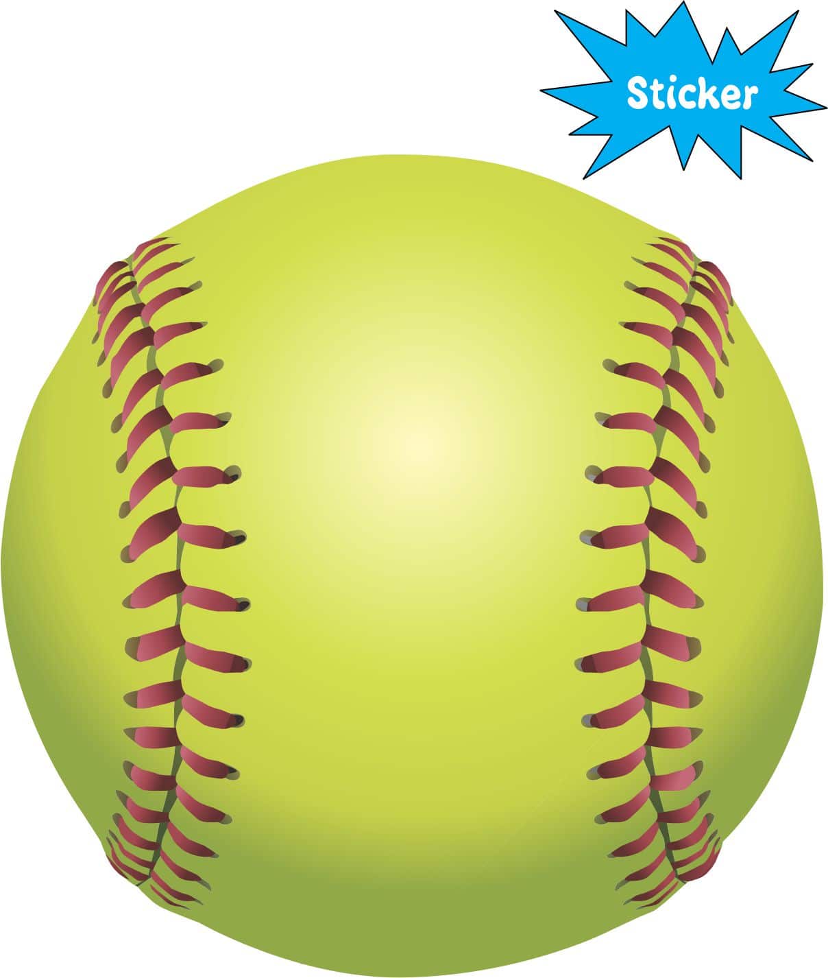 Softball Sticker