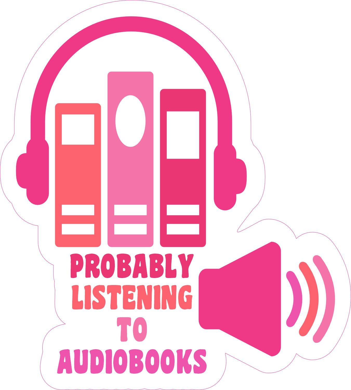 Audiobooks Sticker