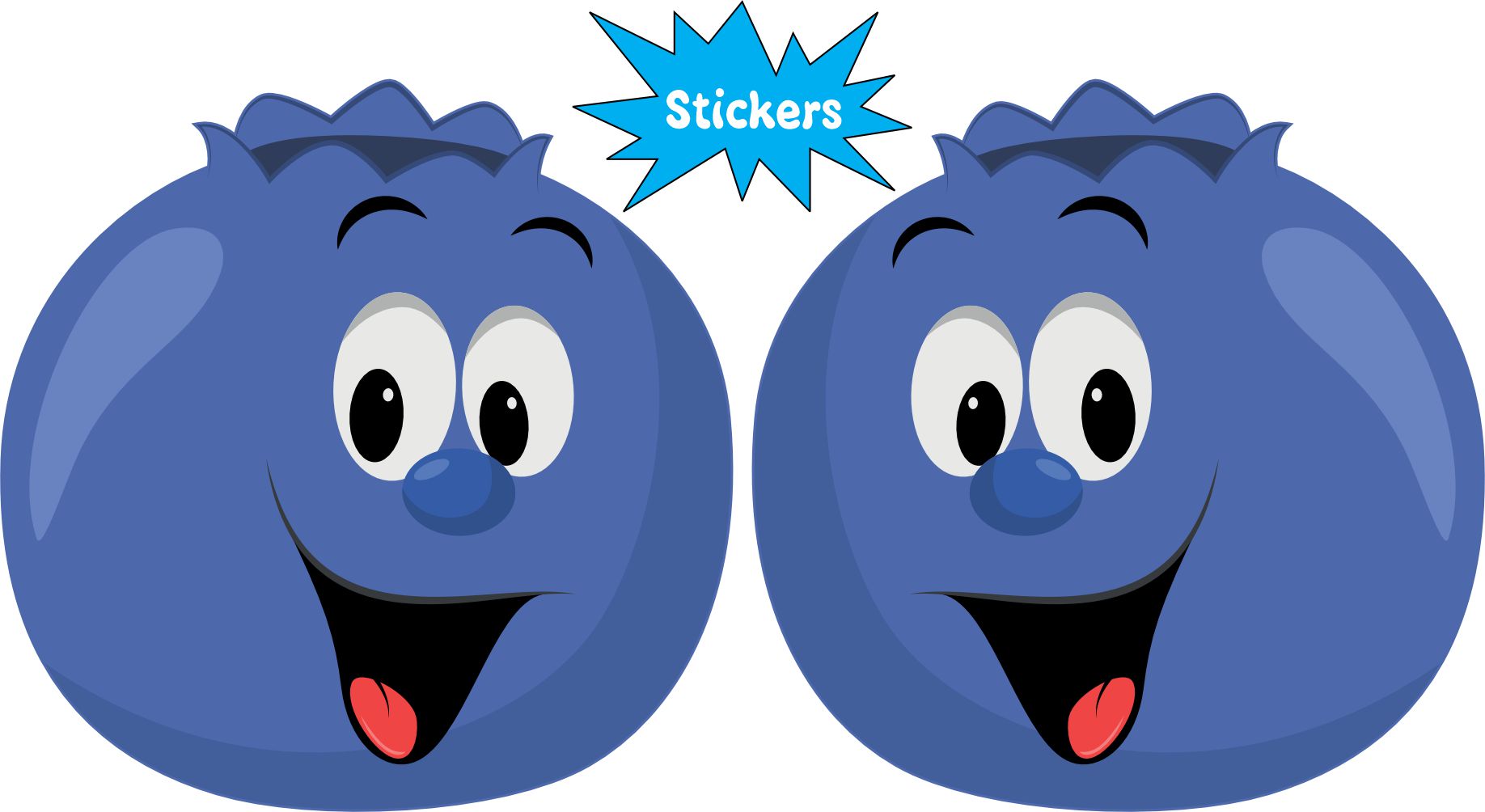 Blueberry Stickers
