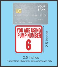 Pump Number Stickers