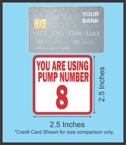 Pump Number Stickers
