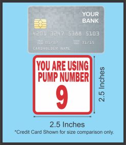 Pump Number Stickers